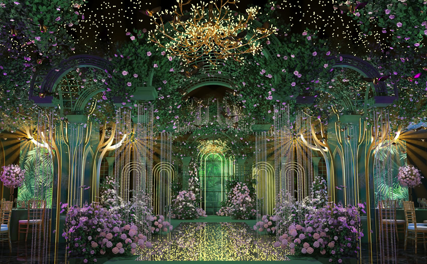 甘孜奇妙森林婚礼堂效果展示